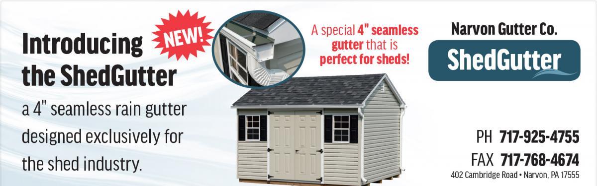 Springville Woodworks Shed Gutter