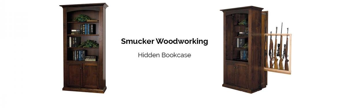 Smucker Woodworking Releases Hidden Bookcase Gun Cabinet All Smucker Woodworking Hidden Bookcase Gun Cabinet