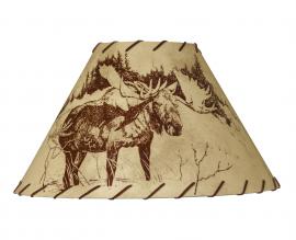 Countryside Rustic Log Moose Lamp Shade