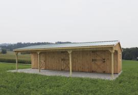Solanco Structures Shed Row Barn with Lean To