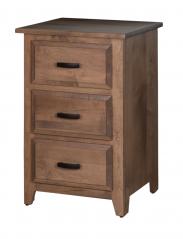 Fisher's Quality Products 3 Drawer Nightstand