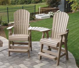 Country View Lawn Furniture Fanback Pub Chairs 