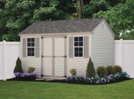 Kauffman Woodworks A-Frame Vinyl Storage Shed