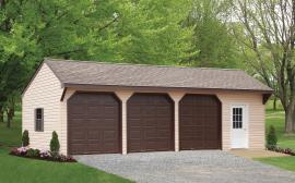Kauffman Woodworks Built on Site Garage