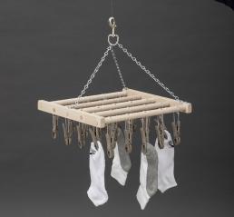 Red Hill Woodworks Hanging Clothespin Sock Drying Rack
