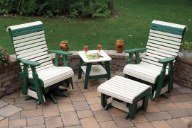 Country View Lawn Furniture Two Tone Rollback Chairs