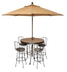 Morris Hill Metal Craft Pub Dining Set