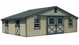 J&N Structures Modular Horse Barn