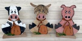 Fall Sitters Woodland Country Creations Fall Decor