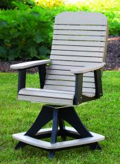 Meadow View Lawn Creations Swivel Cafe Chair