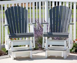 Meadow View Lawn Creations Rocking Adirondack Chairs