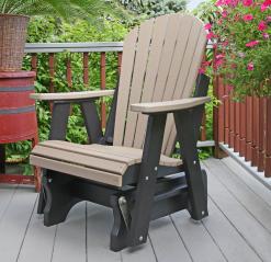 Meadowview Lawn Creations Adirondack Single Glider 