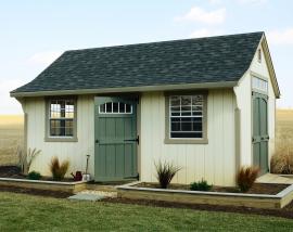 B&B Structures Backyard Cape Storage Shed