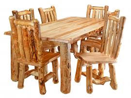 Countryside Rustic Log Rustic Dining Set