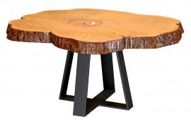 Countryside Rustic Log Live Edge Rustic Table