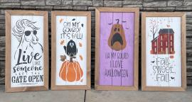 Woodland Country Creations Fall Framed Signs