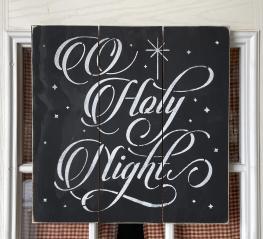Woodland Country Creations O Holy Night Christmas Sign
