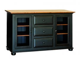 J&J Woodworks Large Server w/ Glass Doors