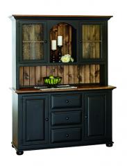 J&J Woodworks Large Server w/ Two Door Hutch