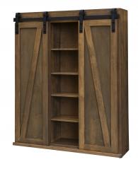 Mt. Eden Woodworks Sliding Barn Door Bookcase