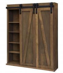 Mt. Eden Woodworks Sliding Barn Door Bookcase