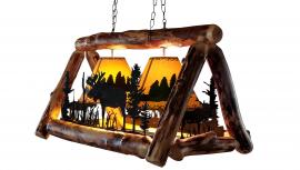 Countryside Rustic Log Rustic Chandelier