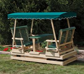 Lawn Swings Wood Keystone Glider 