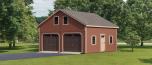 Two-Story Garage Kauffman Woodworks Garage