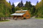 Monitor Horse Barn w/ 8' Overhang J&N Structures Monitor Horse Barn w/ 8' Overhang