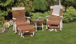 Country View Lawn Furniture Wood Grain Poly Swivel Gliders