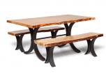 Morris Hill Metal Craft Live Edge Dining Table 