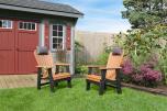 Meadow View Lawn Creations Adirondack Dining Chair Set Meadow View Lawn Creations Adirondack Dining Chair Set