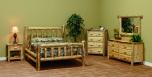 Rustic Style Bedroom Set w/ Clearcoat Countryside Rustic Log Rustic Style Bedroom Set w/ Clearcoat