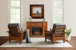 Elm Crest Furniture Mantle w/ Electric Fireplace